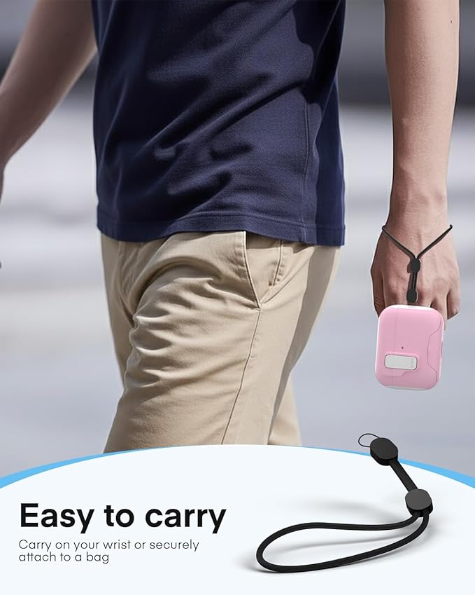 Maxjoy for AirPods Pro 3 Protective Case with Cleaning Kit, Military Hard Case with Lock Shock-Absorbing, White Pink