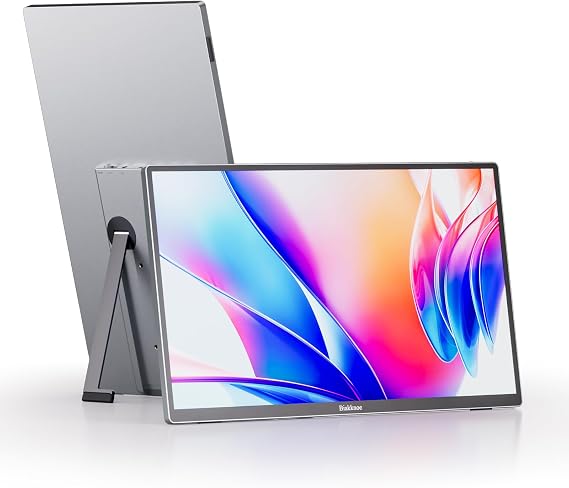 Wireless Portable Monitor, 15.6" 1080P Portable Screen Extender, Wireless Casting&Auto-Rotation, Dual Monitor for Laptop/Mac/Switch/Phone/PC