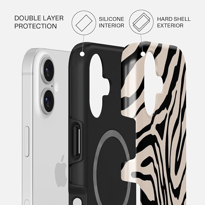BURGA Phone Case for iPhone 17 - Cute, Trendy, Aesthetic, Pattern Phone Cover, Hard Shell Protection - fits Apple iPhone 17 Case for Women and Men