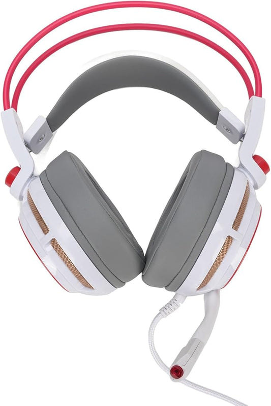 Gaming Headset:7.1 Surround Sound Multi Channel Vibration USB Headsets,with LED Lights,for Pro Players,Reduce Noise and Wear Comfortable