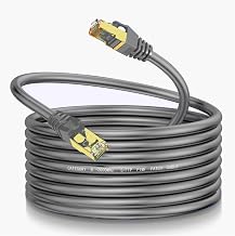 Cat8 Ethernet Cable 100ft, 40Gbps 2000MHz, Indoor, PoE S/FTP 26AWG - Image 1