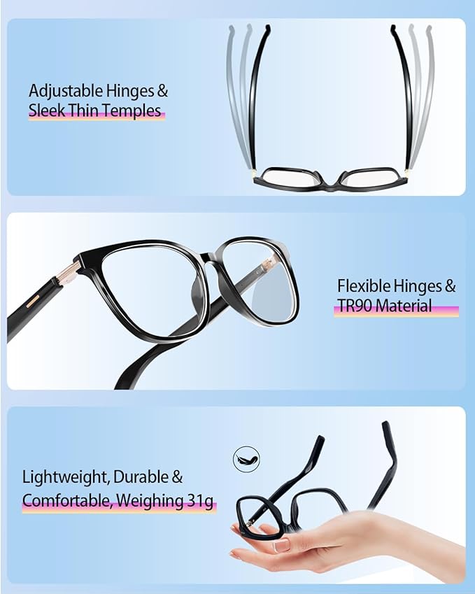 Al Smart Glasses for Men Women - Bluetooth Translation Glasses with 164 Languages, Color-Change Lens, Music &Calls w/ Bluetooth 5.4, Al Vioce &Meeting Assistant, Lightweight&Comfortable Thin Temples