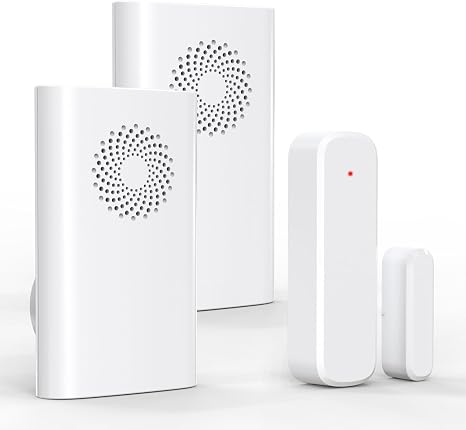Wireless Door Chime, Door Sensor Chimes When Door Opens/Business Entering