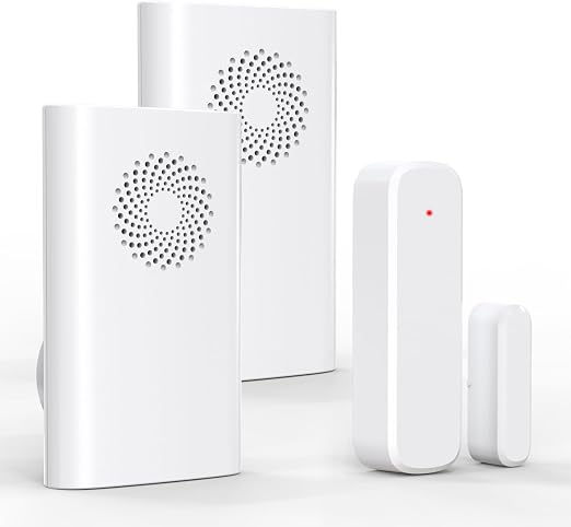 Wireless Door Chime, Door Sensor Chimes When Door Opens/Business Entering