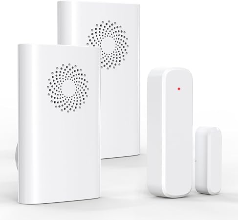 Wireless Door Chime, Door Sensor Chimes When Door Opens/Business Entering