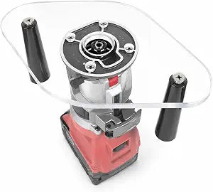 6" x 10" Dual Grip Router Base Plate for 2723-20, Compatible with M18 FUEL Compact Router, Clear Acrylic, Enhanced Control & Stability