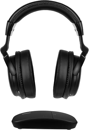 SIMOLIO TV Headphones Wireless for Seniors, 2-in-1 RF & Bluetooth Headsets
