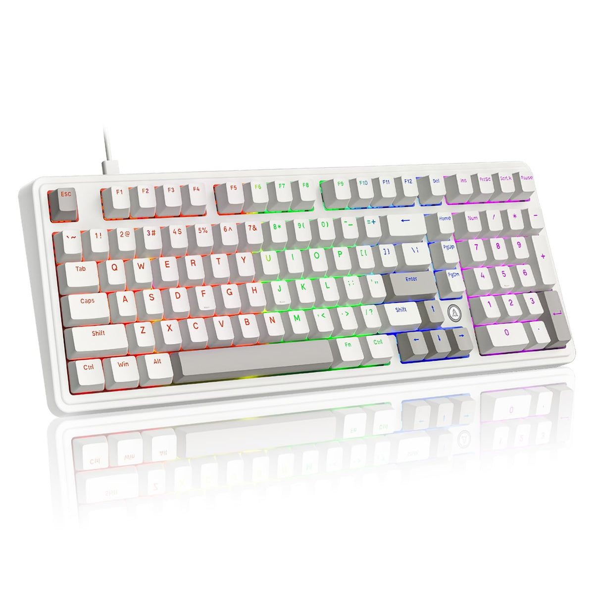 AJAZZ AK980 97% Wired Mechanical Keyboard, Gasket Hot-Swappable, Pre-Lubed