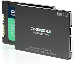 DIGIERA 128GB 2.5" SATA SSD III, Internal Solid State Read 510MB/s Write 500MS/s, CAS100 Internal SATA SSD for Desktop Laptop PC NAS