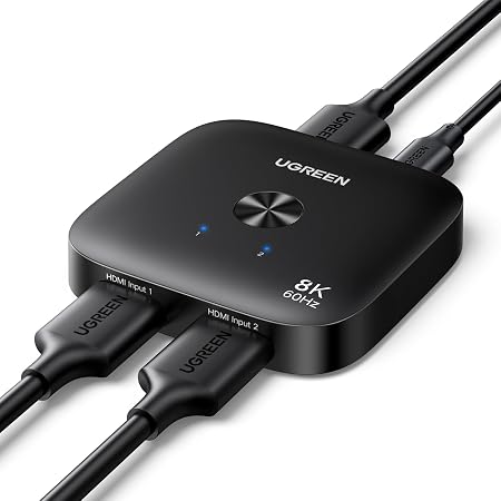 UGREEN HDMI 2.1 Switch 2 in 1 Out 8K@60Hz, HDR10+, VRR, 4K@240Hz
