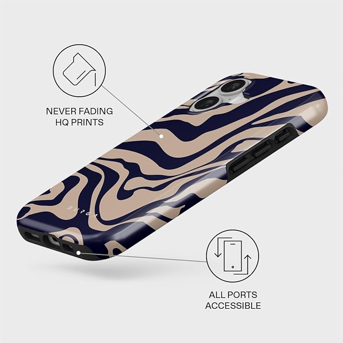 BURGA Phone Case for iPhone 17 - Cute, Trendy, Aesthetic, Pattern Phone Cover, Hard Shell Protection - fits Apple iPhone 17 Case for Women and Men