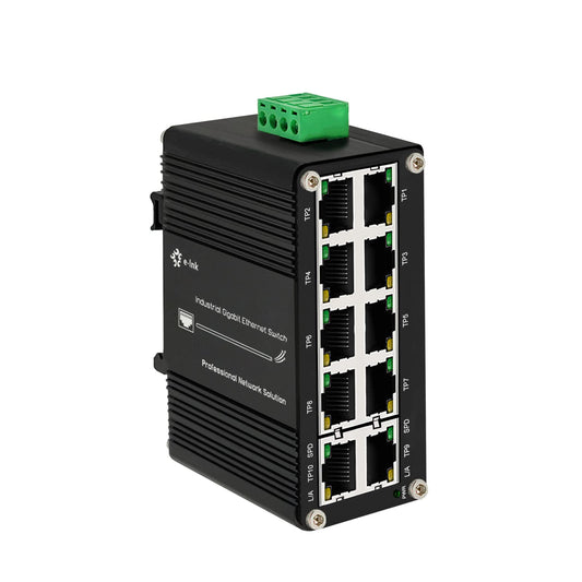 8X1000M RJ45-2XRJ45 Uplink Industrial Ethernet Switch