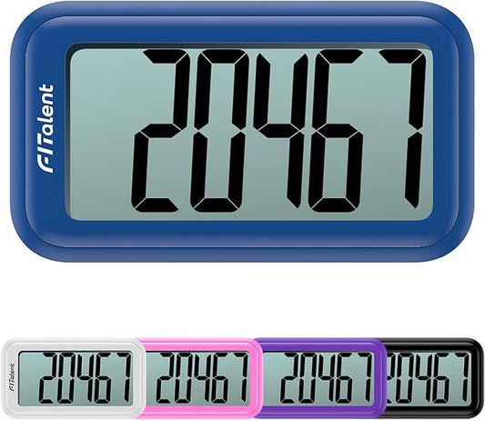 Pedometer for Walking Steps and Miles, 3D Accurately Simple Pedometer, Step Counter for Kids Men Women Seniors, Step Tracker with Clip Lanyard