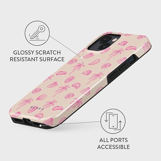 BURGA Phone Case for iPhone 14 - Cute, Trendy, Aesthetic, Pattern Phone Cover, Hard Shell Protection - fits Apple iPhone 14 Case for Women and Men