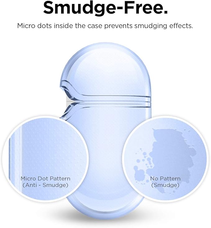 elago Compatible with AirPods Pro Case Clear - High Rating, TPU Transparent Shockproof, Protective Case Cover with Keychain, Gel Tape Included, Wireless Charging [Aqua Blue]