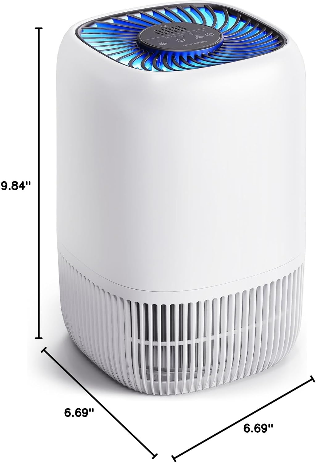 Mini Air Purifier – H13 HEPA, 360° Intake, 1076 ft² Coverage, 22dB Quiet, Aroma Tray