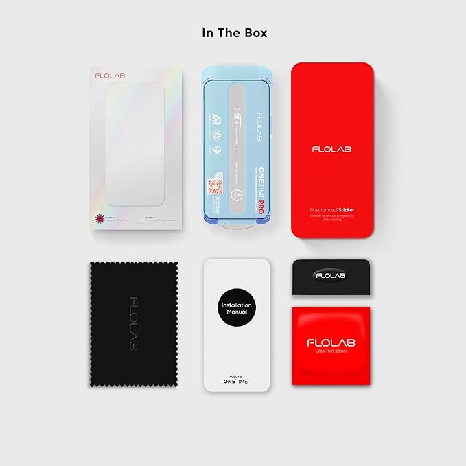 FLOLAB NanoArmour ONETIME PRO for iPhone 16 Pro Max Screen Protector, Anti-Reflective, PolarSpectra Anti-Rainbow, 3D Tempered Glass, Edge Reinforced, Easy Install, Dust-Free, Scratch Resistant