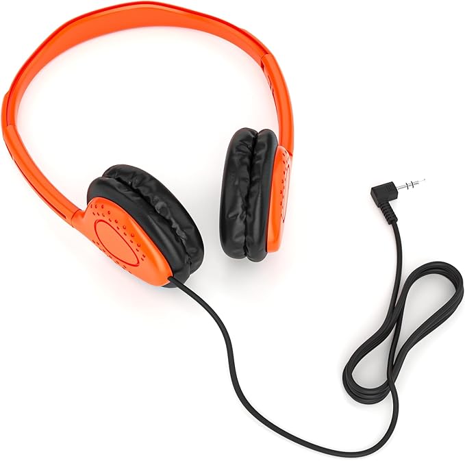 Maeline Wired On-Ear Headphones, Stereo Sound Headset with Cushioned Earpads for Classroom (K-12 - College) Student Online Learning, TV, Library, Travel, 3.5mm Jack - 20 Pack - Bulk Wholesale