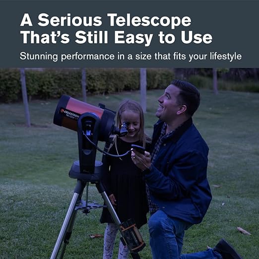 Celestron NexStar 6SE Computerized Telescope – 6-Inch Schmidt-Cassegrain Optical Tube – Fully Automated GoTo Mount with SkyAlign – Ideal for Beginners and Advanced Users – 40,000+ Object Database