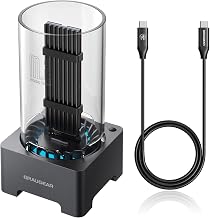 GRAUGEAR USB4 M.2 SSD Docking Station, 40Gbps External NVMe SSD Enclosure with Built-in Cooling Fan, UASP Trim Support, Compatible with Thunderbolt 4/3, ASM2464PD Chip - Image 1