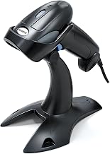 Sumicor 2D USB Barcode Scanner with Stand, Handheld 1D 2D QR Barcode Reader Support Mobile Payment Laptop Screen Scan Wired Bar Code Scanner for Supermarket Retail Store