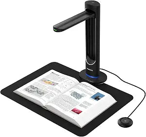VIISAN K48 48MP Book Scanner & Document Camera, AI-Powered USB Camera with 600 DPI – Used for Book Digitization, Archiving & OCR, Auto Page Smoothing, Laser Positioning, Windows/Mac