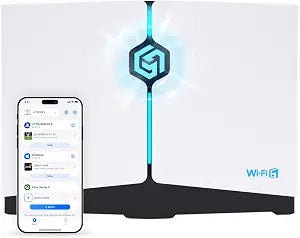 HYPEREV AX3000 Gaming Router WiFi Booster for PS5, PC & Consoles – Dual Band WiFi 6 Game Accelerator, Low Ping & Lag Reduction, 2402Mbps, Includes 90-Day GearUP VIP Core Plan