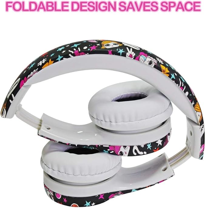 Girls Headphones for Kids,Toddler Kid Headphones with mic & Audio Sharing Port+ Volume Limited,Boys Girls Baby Children Toddlers School use（(Girls Headphones)