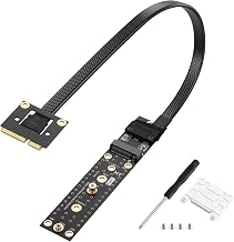 SinLoon Mini PCIE to NGFF M.2 M Key Extender Cable MPCIE Male to M2 Female NVME SSD Riser Cable
