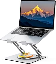 RIWUCT 360° Rotatable Laptop Stand for Desk Adjustable Height