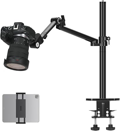 TARION Camera Desk Mount Overhead DSLR Arm Stand Titanrig Lite Z