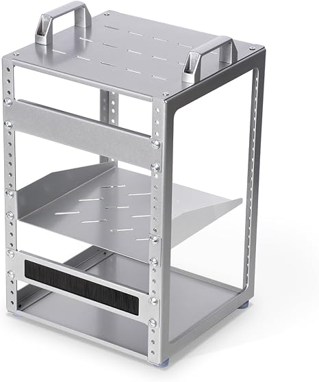 8U 10 Inch Network Rack, 9.45 Inch Deep Desktop Mini Stackable Server Rack