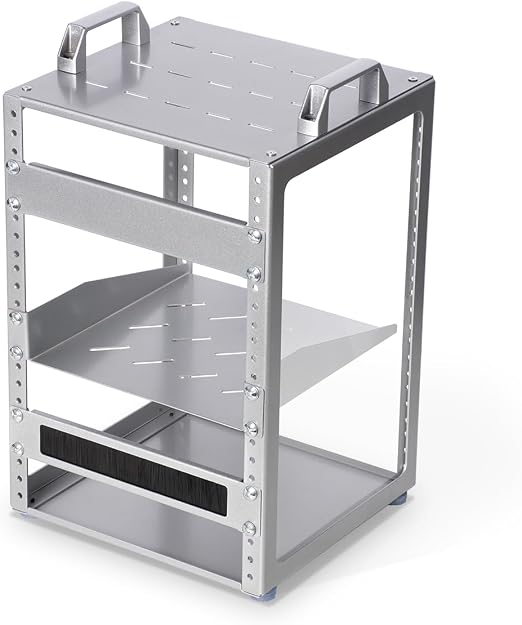 8U 10 Inch Network Rack, 9.45 Inch Deep Desktop Mini Stackable Server Rack