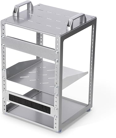 8U 10 Inch Network Rack, 9.45 Inch Deep Desktop Mini Stackable Server Rack