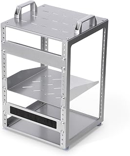 8U 10 Inch Network Rack, 9.45 Inch Deep Desktop Mini Stackable Server Rack
