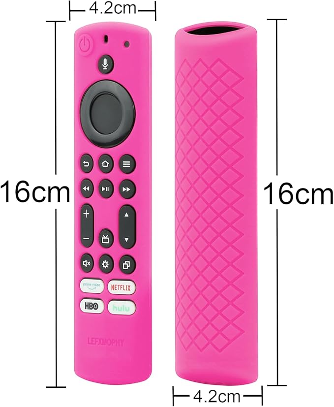 LEFXMOPHY 2023 Stick 4K Max Remote Cover for Toshiba and Insignia NSRCFNA21 CT-RC1US-21 CT95018 CTRC1US21, Silicone Protective 3-Pack Green Orange Hot Pink Case Glow in Dark