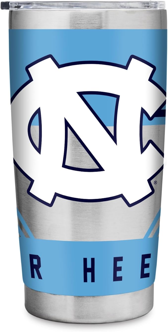 Rico Industries NCAA 20oz Stainless Steel Tumbler with Lid - Great For Coffee, Tea, Water or Cocktails