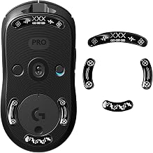 yiodelu Glass Mouse Skates for Logitech G PRO 2 Lightspeed Wireless/G PRO Wireless Gaming Mouse Feet Pads Smooth Durable Game Mouse Accessories (Chain Pattern) - Image 1