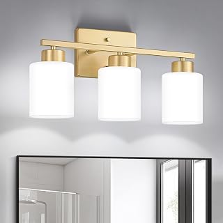FonmYim Gold Bathroom Light Fixtures Vanity Lights Over Mirror - Image 1