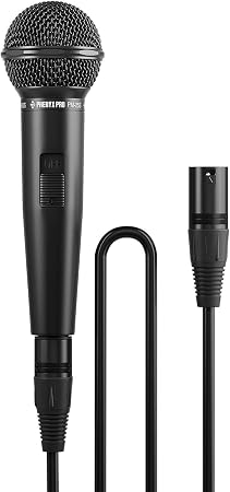 Phenyx Pro Cardioid Dynamic Wired XLR Microphone with On/Off Switch PM-25S