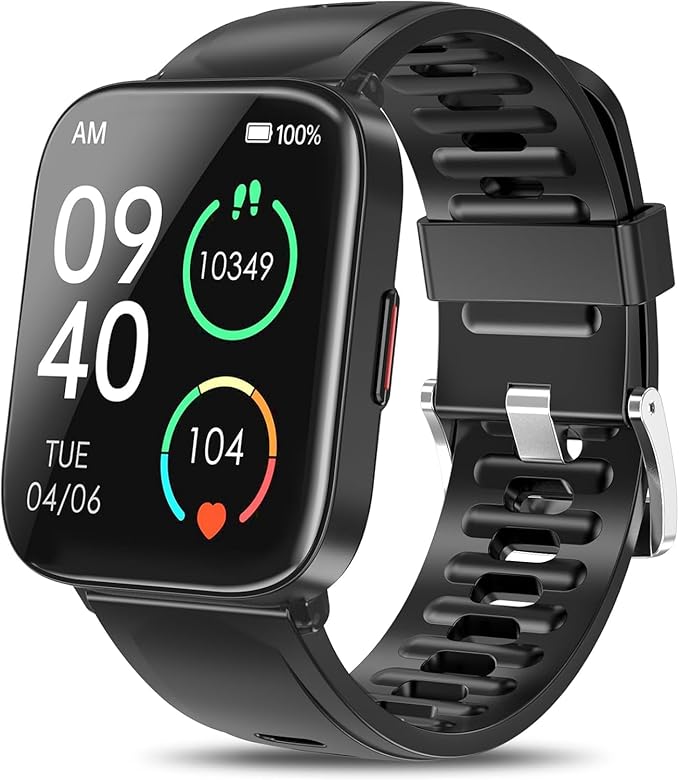 Smart Watch, 5ATM Waterproof Fitness Men's Smartwatch, 1.69'' Touch Screen Fitness Watch, Multi-Sport Mode Smartwatch, Compatible with Android iOS Phones