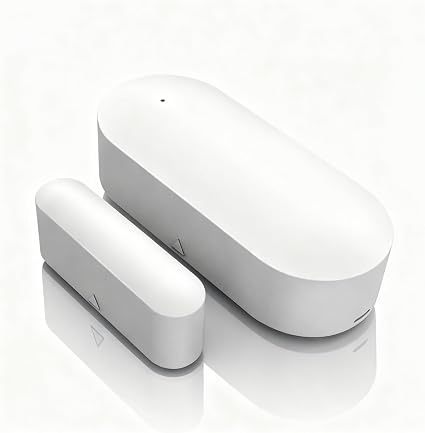 Smart WiFi Door and Window Sensor – Wireless Magnetic Contact Sensor with Real-Time App Alerts, Compatible with Alexa, Google Home, IFTTT – Home Security & Automation Door Window Monitor
