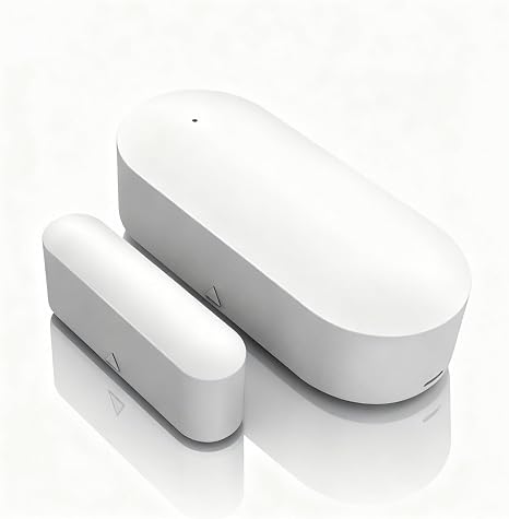 Smart WiFi Door and Window Sensor – Wireless Magnetic Contact Sensor with Real-Time App Alerts, Compatible with Alexa, Google Home, IFTTT – Home Security & Automation Door Window Monitor