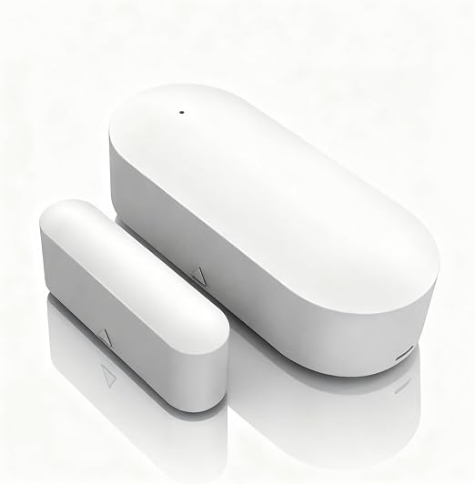 Smart WiFi Door and Window Sensor – Wireless Magnetic Contact Sensor with Real-Time App Alerts, Compatible with Alexa, Google Home, IFTTT – Home Security & Automation Door Window Monitor