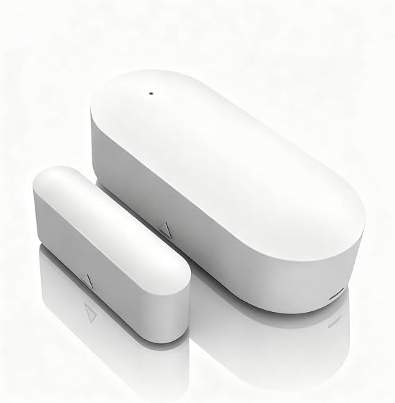 Smart Zigbee Door and Window Sensor – Wireless Magnetic Contact Sensor with Real-Time App Alerts, Compatible with Alexa, Google Home, IFTTT – Home Security & Automation Door Window Monitor