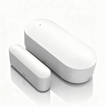 Smart WiFi Door and Window Sensor – Wireless Magnetic Contact Sensor with Real-Time App Alerts, Compatible with Alexa, Google Home, IFTTT – Home Security & Automation Door Window Monitor