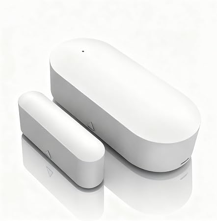 Smart WiFi Door and Window Sensor – Wireless Magnetic Contact Sensor with Real-Time App Alerts, Compatible with Alexa, Google Home, IFTTT – Home Security & Automation Door Window Monitor