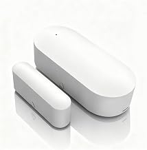 Smart Zigbee Door and Window Sensor – Wireless Magnetic Contact Sensor with Real-Time App Alerts, Compatible with Alexa, Google Home, IFTTT – Home Security & Automation Door Window Monitor
