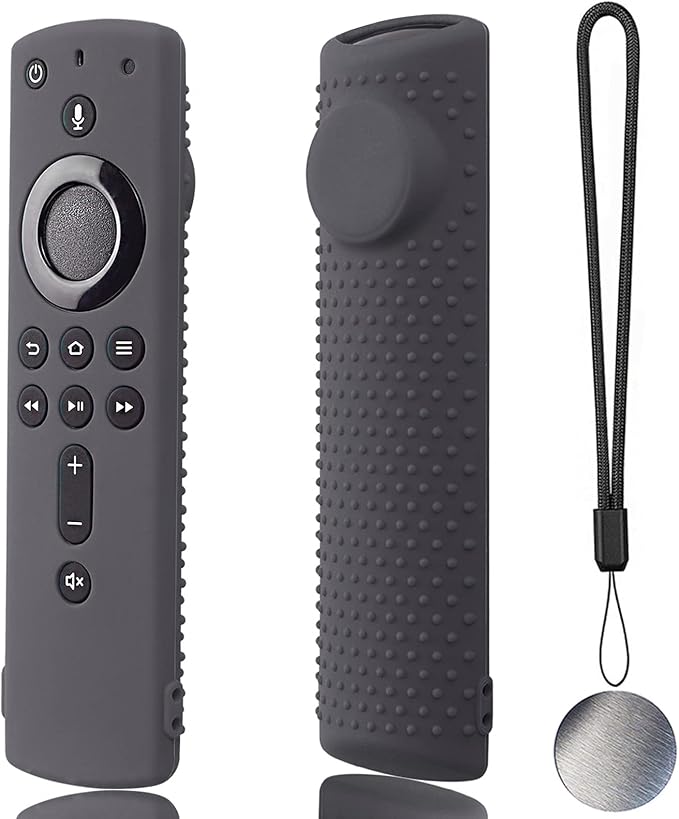 Fir Stick Remote Cover F Stick TV firesticksticktv Remote Control Silicone Cover TV Remote Cover 4k Remote Cover Magnetic Silicone Remote Control Case (Dark Gray)