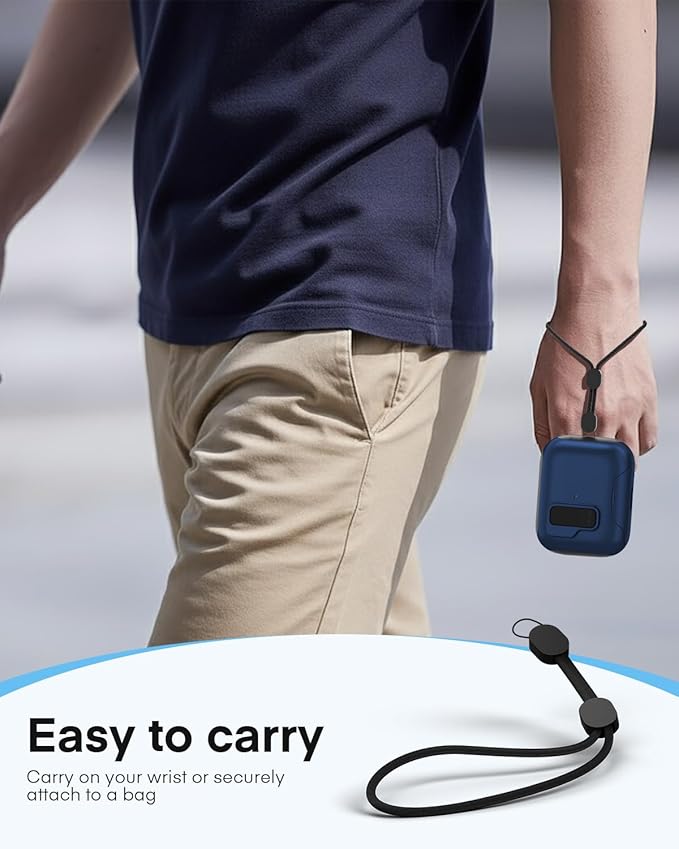 Maxjoy for AirPods Pro 3 Protective Case with Cleaning Kit, Military Hard Case with Lock Shock-Absorbing, Deep Blue